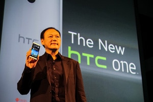 圖一：HTC執行長周永明親赴英國倫敦發表新HTC One