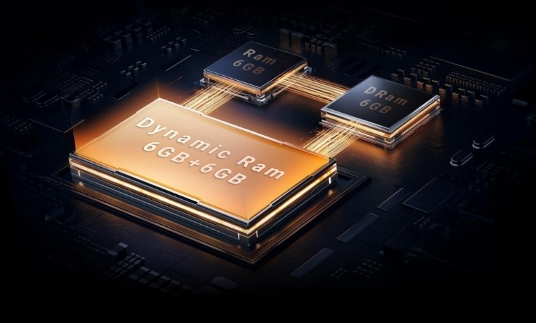 Up to 12 GB of dynamic RAM