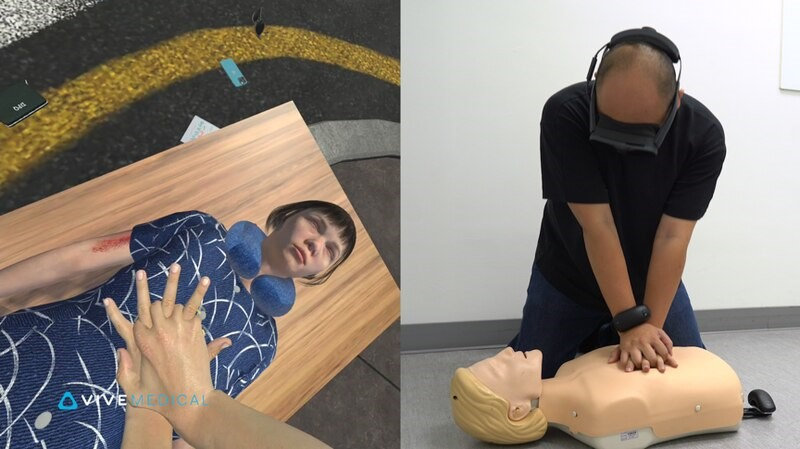 HTC Medical VR collaborating with Taichung Veterans General Hospital to promote CPR XR training program