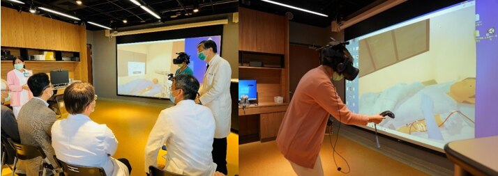 VR training simulation system, a 2021 HQIC winning collaboration with VGH, Taichung