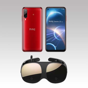 HTC Desire 22 pro サルサレッド + Flow