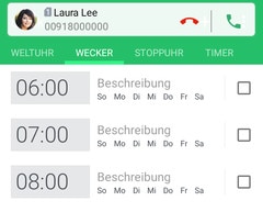 Showing incoming call pop-out notification.