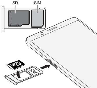 HTC U12+ - Installer les cartes nano SIM et microSD - HTC SUPPORT