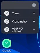 Screen showing app shortcut