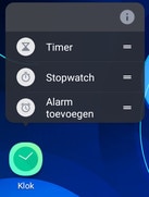 Screen showing app shortcut