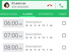 Showing incoming call pop-out notification.