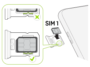 HTC Desire 22 pro - Inserting nano SIM and microSD cards - HTC SUPPORT