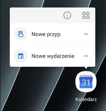 Screen showing app shortcut