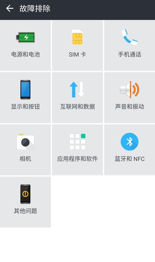 HTC 之家故障排除屏幕