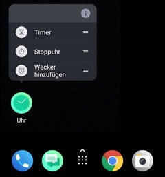 Screen showing to press and hold an app and choose from app shortcuts