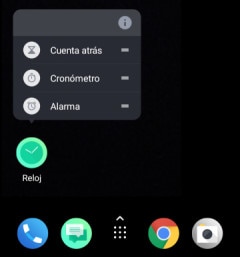 Screen showing to press and hold an app and choose from app shortcuts