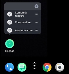 Screen showing to press and hold an app and choose from app shortcuts