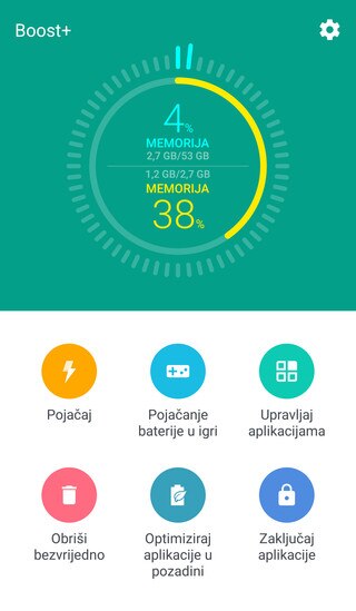 Slika s prikazom HTC Boost plus