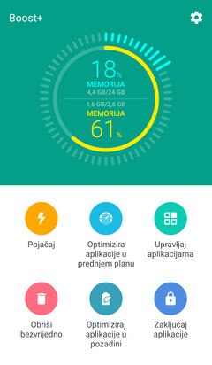 Slika s prikazom HTC Boost plus