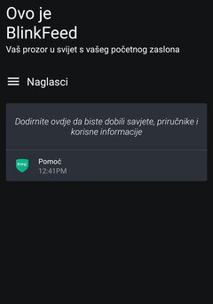 Slika koja prikazuje pregled sažetaka vijesti aplikacije BlinkFeed.