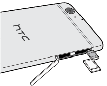 L'immagine mostra come inserire una scheda SIM.
