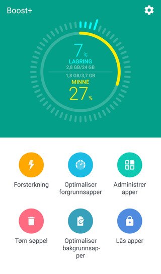 Bilde som viser HTC Boost plus.