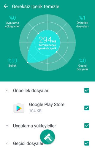 Temizlemek için gereksiz içerikleri seçme yöntemini gösteren görüntü.