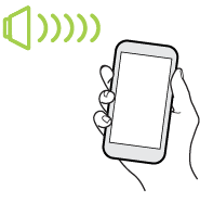 Image illustrating flip to mute.