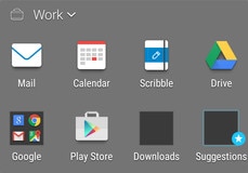 An image showing an example of the Sense Home widget.