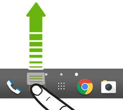 Image illustrating how to customize the launch bar.
